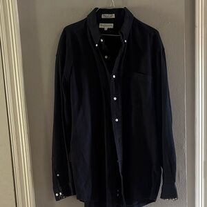 Men's Black Button-Down Shirt